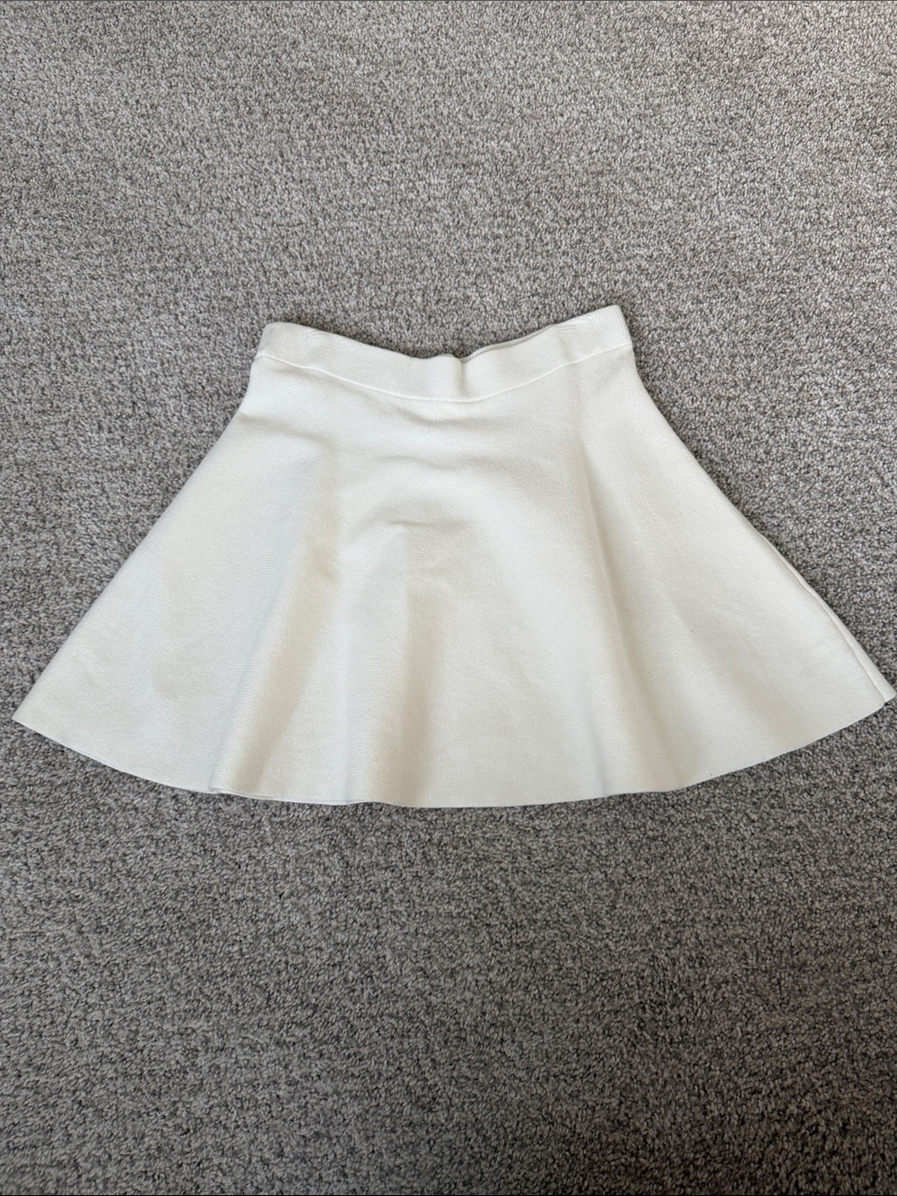 Knit mini skirt